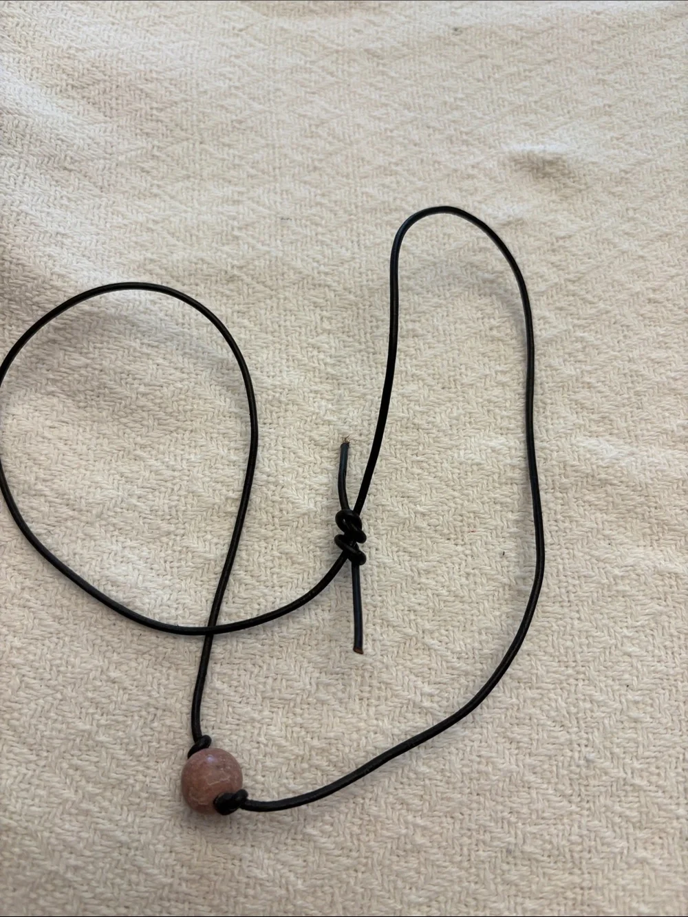 Boho Bundle of 3 Black Cord and Gunmetal Tree of Life Necklace with Pink Accent - Picture 10 of 10
